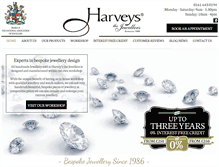 Tablet Screenshot of harveysthejewellers.co.uk